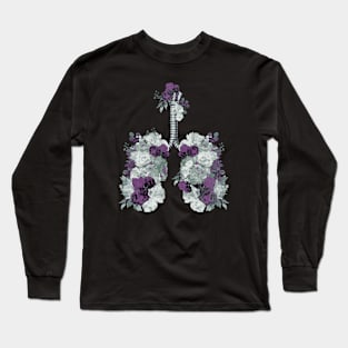 Lung Anatomy / Cancer Awareness 12 Long Sleeve T-Shirt